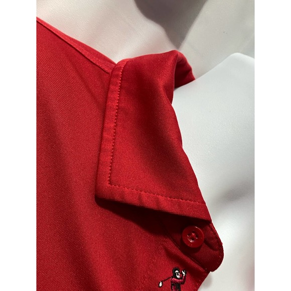 Bobby Jones Performance Golf Polo Blue Solid Men's XXL Red Short Sleeve - Picture 5 of 10